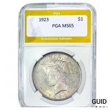 1923 Silver Peace Dollar PGA MS65