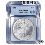1999 Silver Eagle ICG MS69