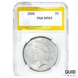 1926 Silver Peace Dollar PGA MS64