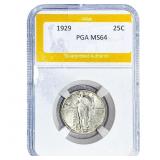 1929 Standing Liberty Quarter PGA MS64