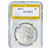 1925-S Silver Peace Dollar PGA MS63