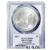 2017 Silver Eagle PCGS MS69 Trump
