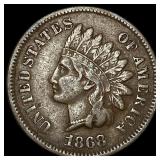 1868 Indian Head Cent NEARLY UNCIRCULATED