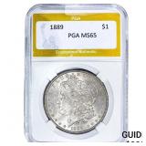 1889 Morgan Silver Dollar PGA MS65