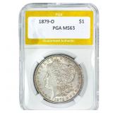 1879-O Morgan Silver Dollar PGA MS63