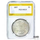 1897 Morgan Silver Dollar PGA MS64