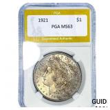 1921 Morgan Silver Dollar PGA MS63