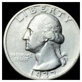 1932-D Silver Washington Quarter NEARLY  UNCIRCUL