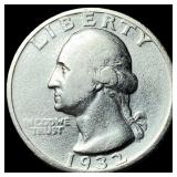 1932-S Silver Washington Quarter ABOUT  UNCIRCULA