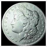 1890-CC Silver Morgan Dollar NEARLY  UNCIRCULATED