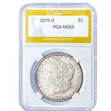 1879-O Morgan Silver Dollar PGA MS63