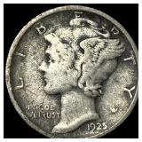 1925 Mercury Dime NEARLY UNCIRCULATED