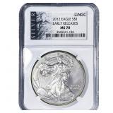 2012 Silver Eagle NGC MS70