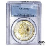 1884-O Morgan Silver Dollar PCGS MS63