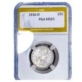 1916-D Barber Quarter PGA MS63