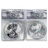 [2 Coins] 2013-W Silver Eagle ANACS RP70/EU70 DCAM