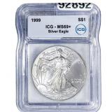 1999 Silver Eagle ICG MS69+