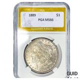 1889 Morgan Silver Dollar PGA MS66