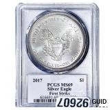 2017 Silver Eagle PCGS MS69 Trump
