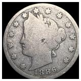 1886 Liberty Head Nickel NICELY CIRCULATED