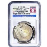 2014-O Baseball Hall of Fame Silver $1 .7734oz ASW