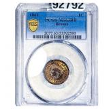 1864 Indian Head Cent PCGS MS63 RB Bronze