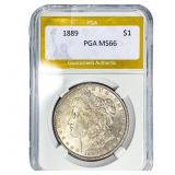 1889 Morgan Silver Dollar PGA MS66