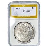 1900 Morgan Silver Dollar PGA MS63
