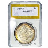 1899-O Morgan Silver Dollar PGA MS65