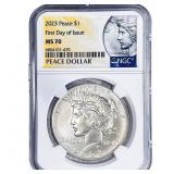 2023 Silver Peace Dollar NGC MS70