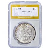 1898 Morgan Silver Dollar PGA MS64