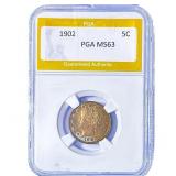 1902 Liberty Victory Nickel PGA MS63