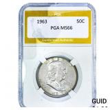 1963 Franklin Half Dollar PGA MS66