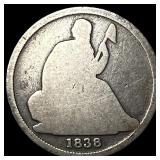 1838-O Silver Seated Liberty Dime LIGHTLY CIRCULAT