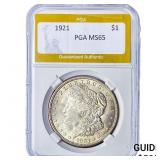 1921 Morgan Silver Dollar PGA MS65