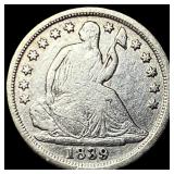 1839-O Silver Seated Liberty Half Dime NEARLY  UN