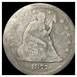 1877 Seated Liberty Half Dollar NICELY CIRCULATED