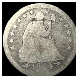 1844 Seated Liberty Quarter NICELY CIRCULATED