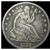 1877 Seated Liberty Half Dollar UNCIRCULATED