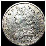 1835 Capped Bust Silver Quarter CLOSELY UNCIRCULAT