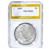 1900 Morgan Silver Dollar PGA MS63