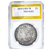 1879-S Rev 78 Morgan Silver Dollar PGA AU53