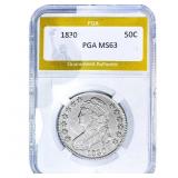 1830 Capped Bust Half Dollar PGA MS63