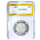 1927 Standing Liberty Quarter PGA MS65