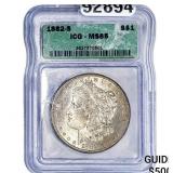 1882-S Morgan Silver Dollar ICG MS65