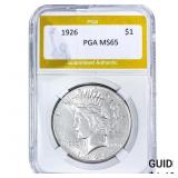 1926 Silver Peace Dollar PGA MS65