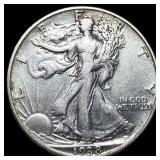 1938-D Silver Walking Liberty Half Dollar NEARLY U