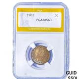 1902 Liberty Victory Nickel PGA MS63