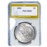 1889 Morgan Silver Dollar PGA MS66