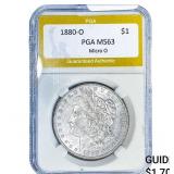 1880-O Morgan Silver Dollar PGA MS63